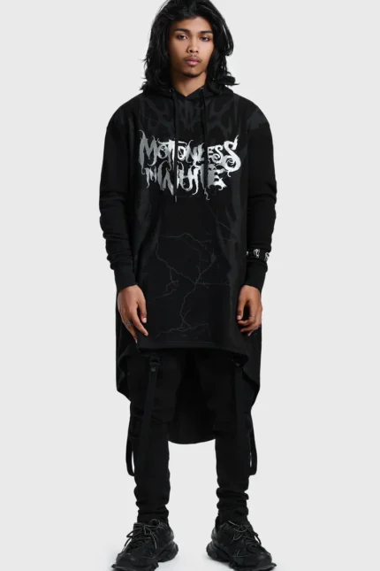 Pitch Black Evil Hooded Cloak