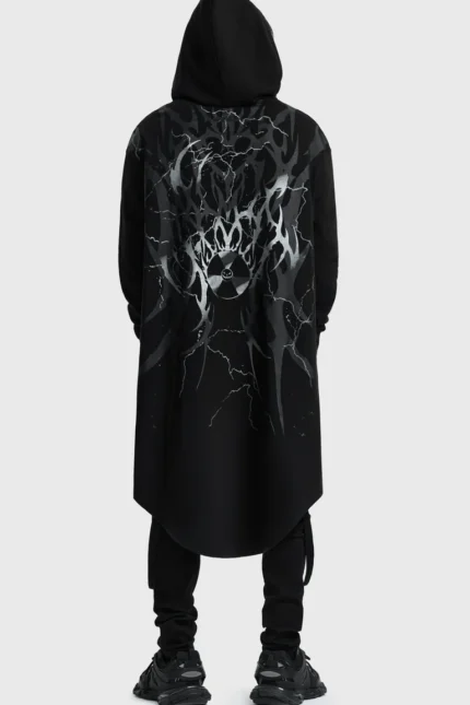 Pitch Black Evil Hooded Cloak f